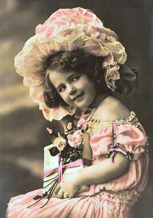 Carte  victorienne enfant