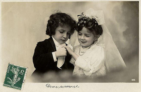 Carte ancienne enfants