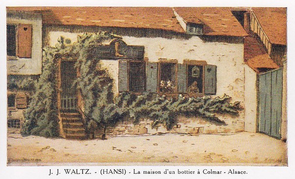 J-J Waltz dit Hansi peintre et dessinateur alsacien