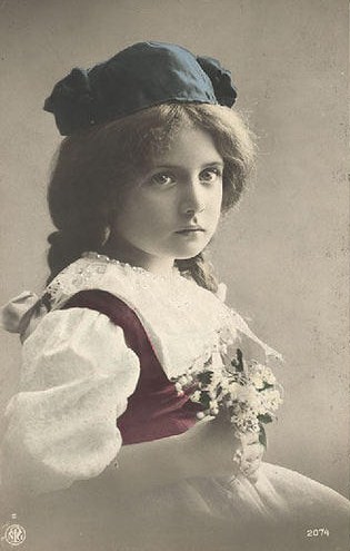 Carte ancienne enfant