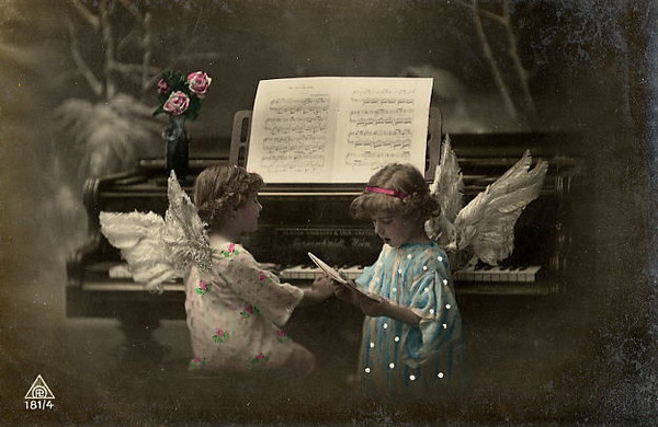 Carte victorienne enfants