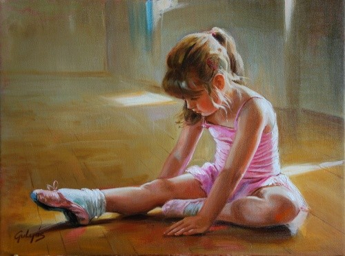 Petite danseuse en peinture