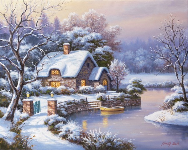 Paysage de neige -   Sung Kim