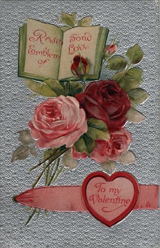 Carte ancienne de Saint Valentin