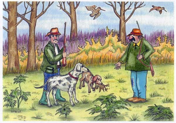 Carte humour de chasseur