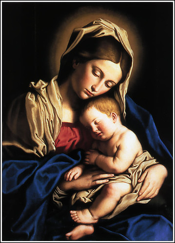 Images pieuses ( La Vierge et l'enfant)