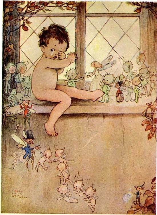 Illustration de Mabel Lucie Attwell - Peter Pan