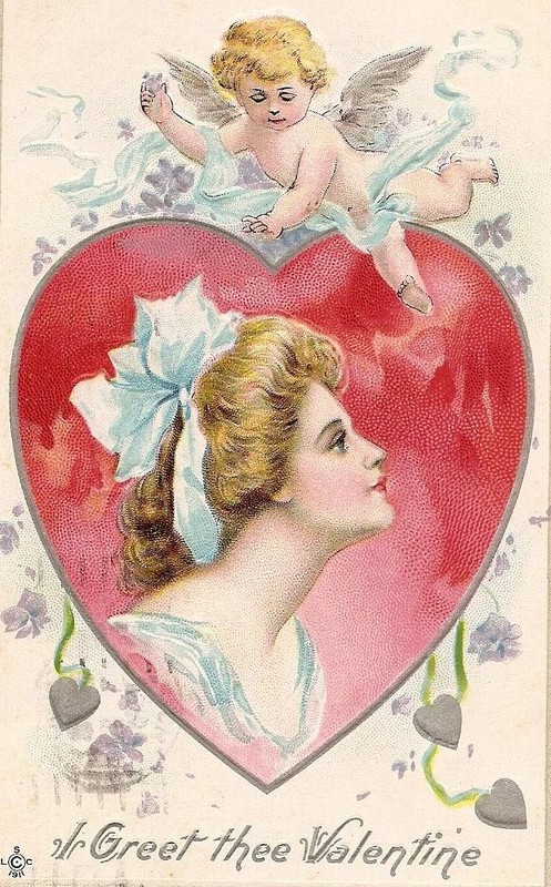  Carte ancienne - Saint Valentin 