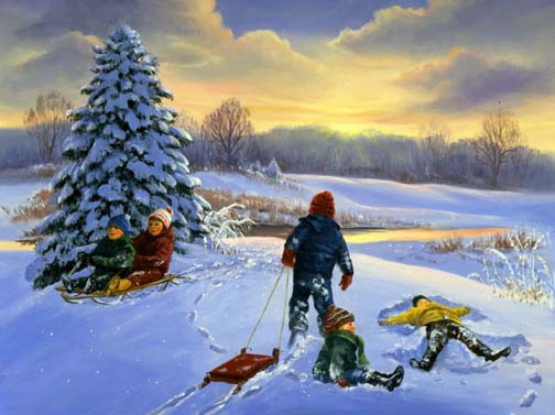 Paysage d'hiver de Linda Picken