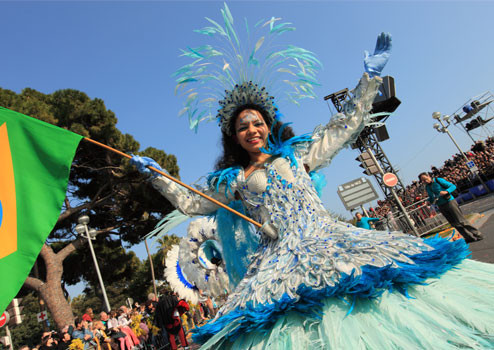 Carnaval de Nice - La bataille de fleurs