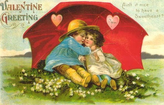  Carte ancienne de Saint Valentin