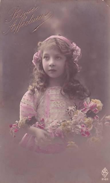 Carte victorienne enfant