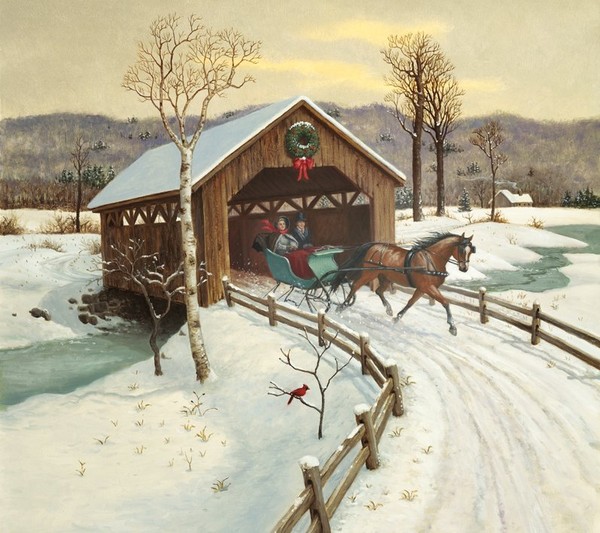 Paysage de neige (Noël)