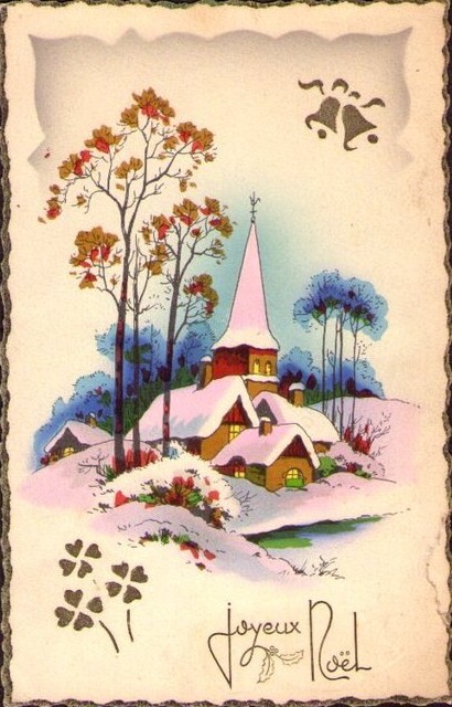 Carte ancienne de Noël 