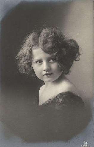 Carte victorienne enfant