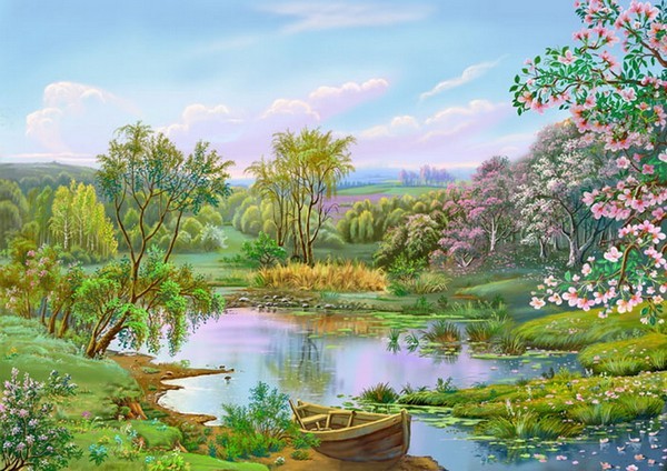 Paysage en peinture