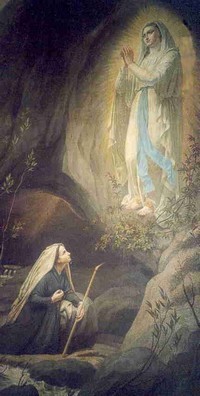 Image pieuse - Notre Dame de Lourdes
