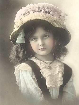 Carte  victorienne enfant