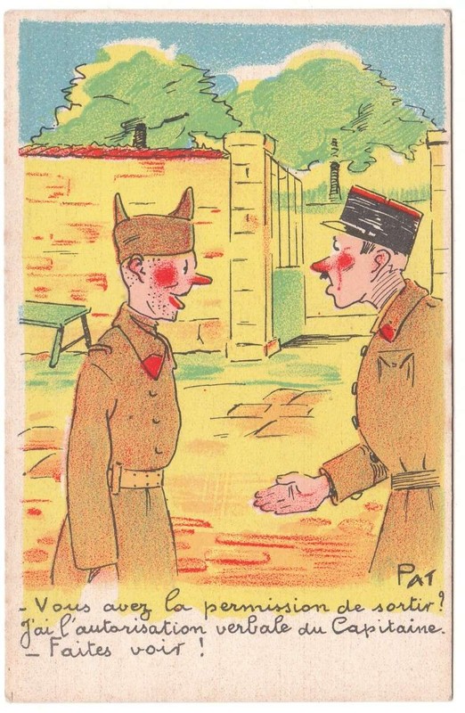 Carte humour militaire