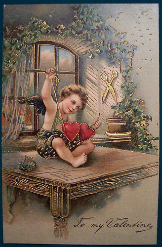 Carte ancienne Saint Valentin