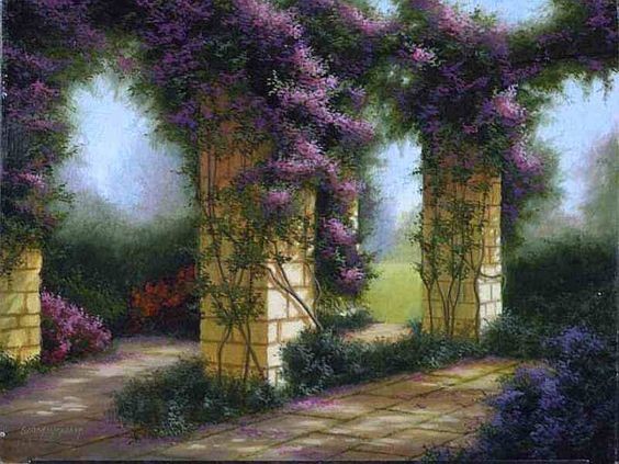 Jardin de Thomas Kinkade