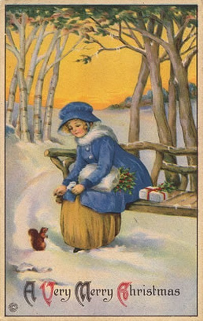 Carte ancienne de Noël