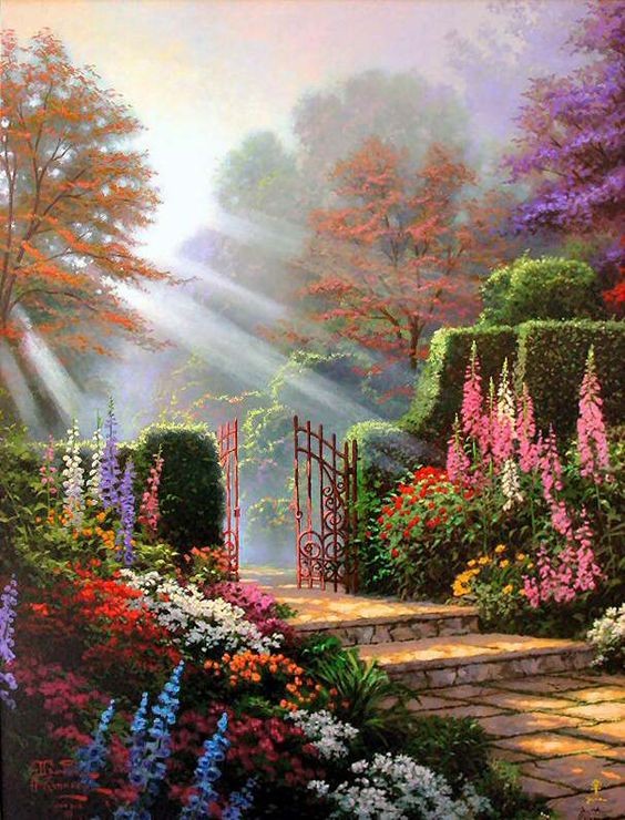 Jardin de Thomas Kinkade