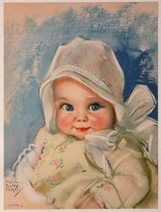 Illustration divers -Bébé d'antan