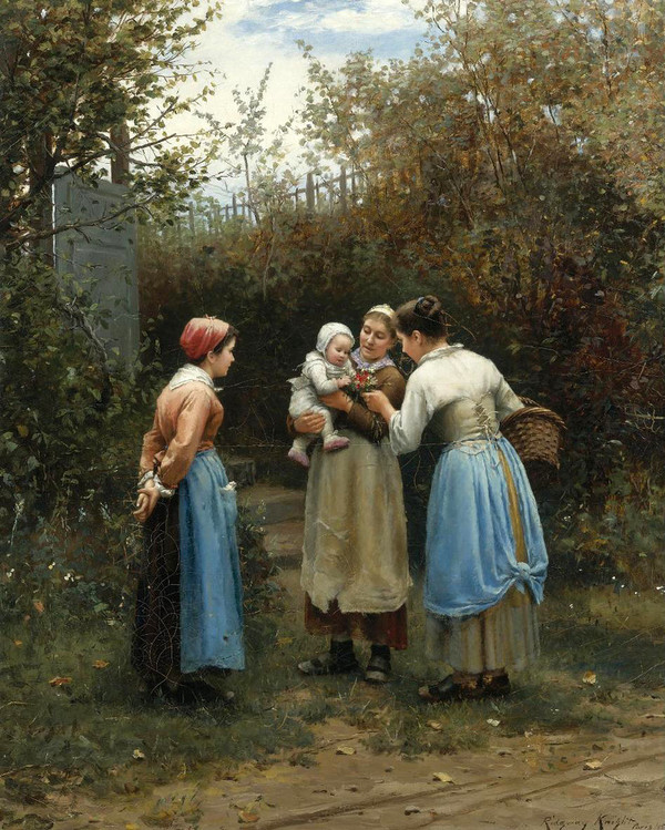 Peintre - Daniel Ridgway Knight