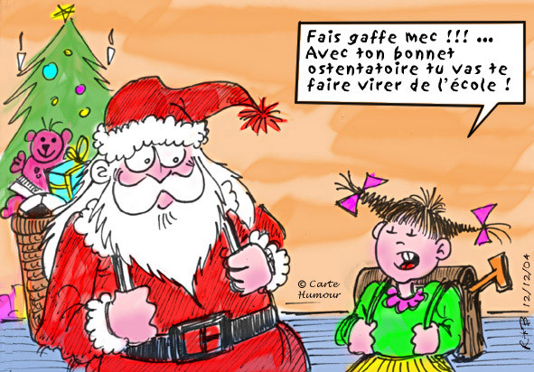 Carte humour - Noël 
