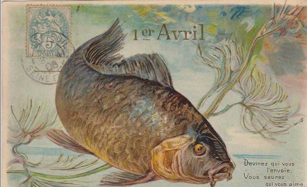 Cartes anciennes( Poisson d'Avril )