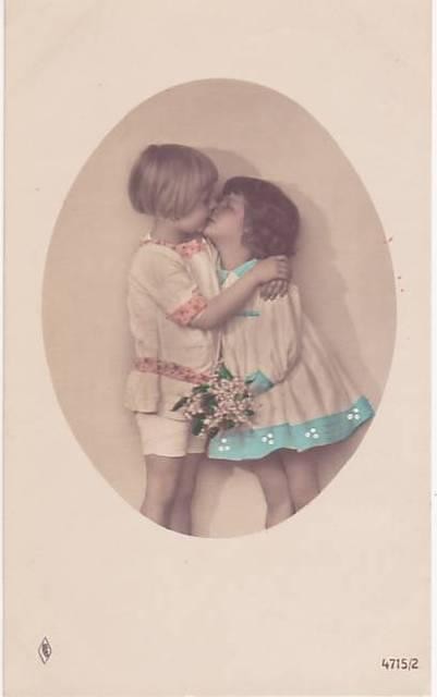 Carte  victorienne enfants