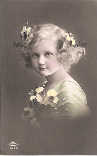 Carte victorienne enfant