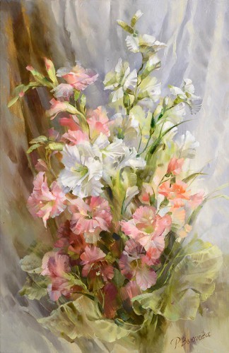 Fleurs en peinture