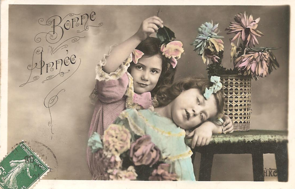 Carte victorienne enfant