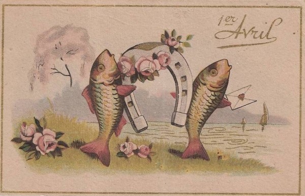 Cartes anciennes( Poisson d'Avril )