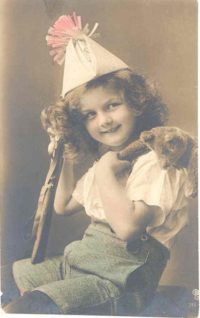 Carte victorienne enfants