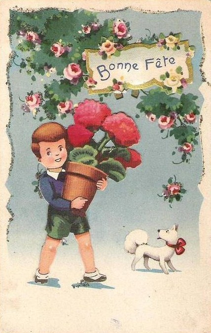 Carte ancienne bonne fête