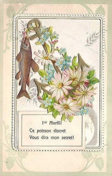 Cartes anciennes( Poisson d'Avril )