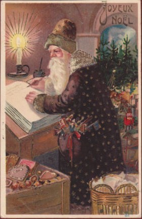 Carte ancienne de Noël