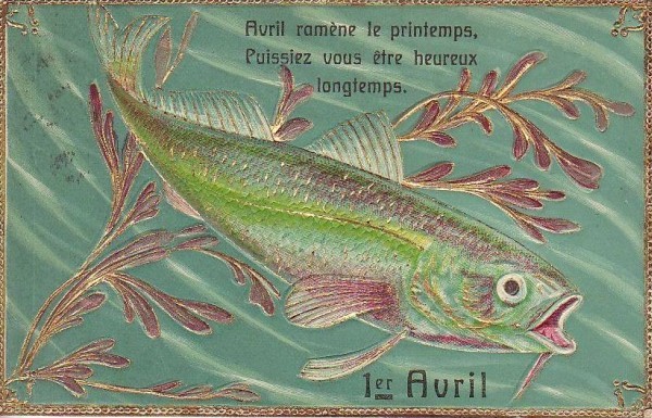 Cartes anciennes( Poisson d'Avril )