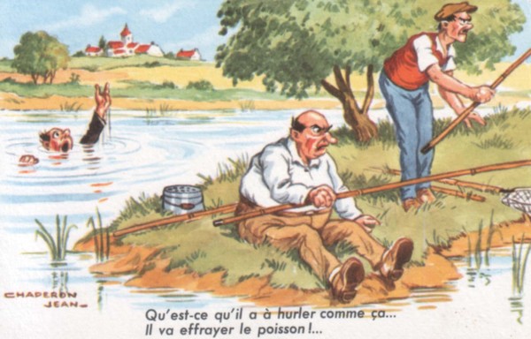 Carte humour de pécheur