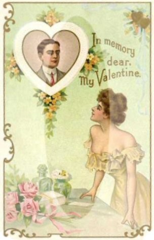  Carte ancienne -Saint Valentin