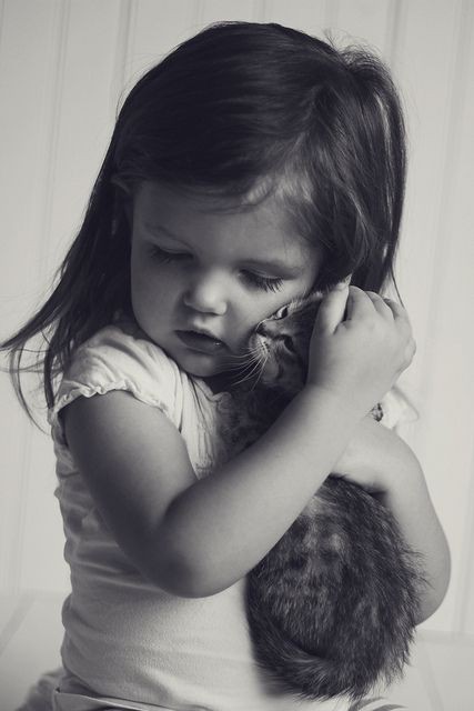 Enfant en noir et blanc