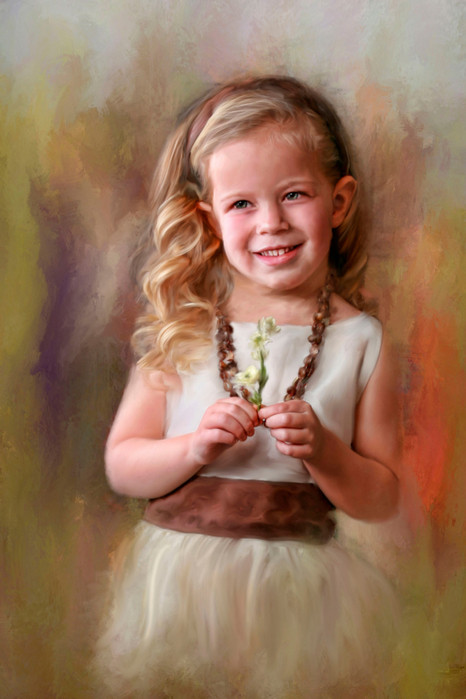 Superbes portraits d'enfants en peinture