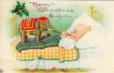 Carte ancienne de Noel