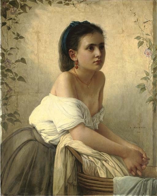 Peinture de Jules Emile Saintin 