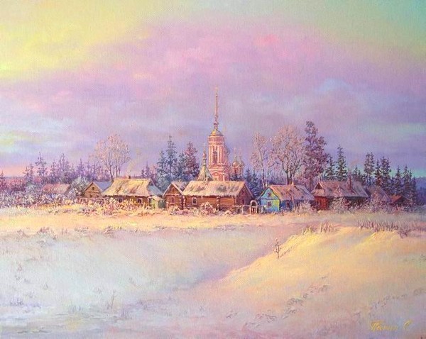 Paysage de neige de Sergey Panine