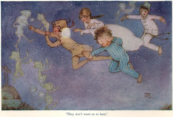  Illustration de  Mabel Lucie Attwell - Peter Pan