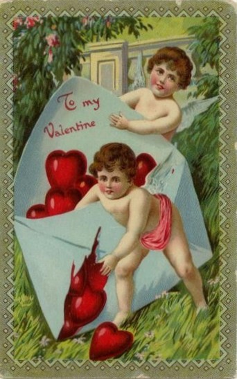 Carte ancienne de Saint Valentin